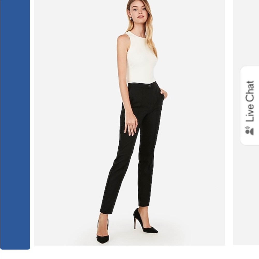 Express High Waisted Seamed Ankle Pant